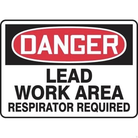 Accuform OSHA DANGER SAFETY SIGN LEAD WORK MCAW121XP MCAW121XP